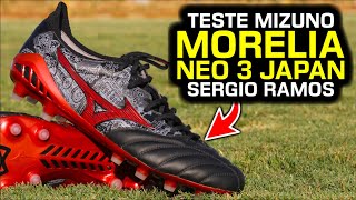 A Mizuno acertou de novo  Teste chuteira campo Mizuno Morelia Neo III SR4 Japan [upl. by Breger]