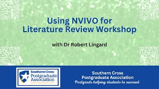 Using NVIVO for Literature Review Workshop yourscpa skillstraining [upl. by Benedict]