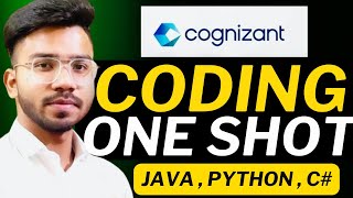 Cognizant Coding Question ONE SHOT🔥 Cognizant Technical Assessment Test 202425 [upl. by Yelsel423]