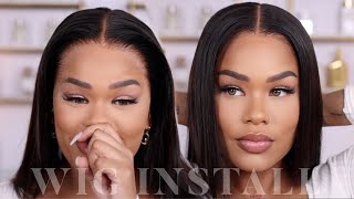 Very Detailed 2 Ponytail Creative Full Frontal Wig Install Styled With Crimps Ft Ashimary Hair [upl. by Honor214]