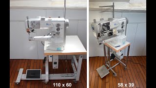 Dürkopp Adler 669 eco modification  réduction encombrement et aménagement sur mesure gainé de cuir [upl. by Novyert]