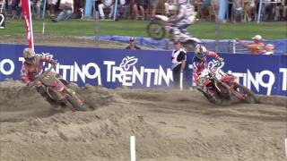 Jeffrey Herlings amp Jorge Prado epic battle MXGP of The Netherlands 2016  motocross [upl. by Earb126]