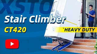 Electric Stair Climbing Hand Truck heavy duty  XSTO CT420 [upl. by Rihat]