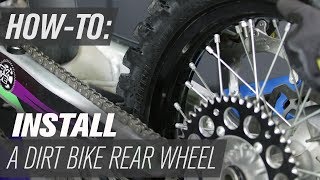 How To Install a Dirt Bike Rear Wheel [upl. by Erret]