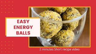 Tasty Energy Ladoos  Peanut butter balls  Energy balls recipe [upl. by Einaled]