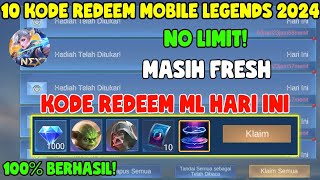 10 KODE REDEEM ML TERBARU KODE REDEEM MOBILE LEGENDS KODE REDEEM ML HARI INI SEPTEMBER 2024 [upl. by Esau231]