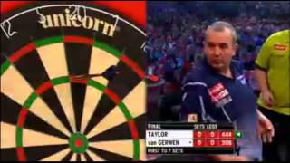 Taylor v van Gerwen  111  FINAL  World Darts Championship 2013 [upl. by Idihsar]