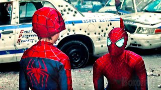 SpiderMan VS Rhino  Final Scene  The Amazing SpiderMan 2  CLIP 🔥 4K [upl. by Nnelg426]