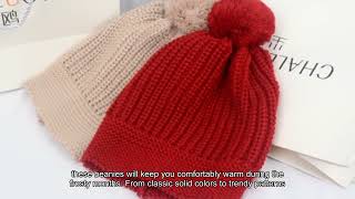 Oversize Baggy Beanie Acrylic Warm Beanie Chinese Knitted Beanie Hat Producer [upl. by Mason166]