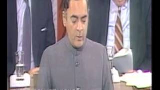 Rajiv Gandhi addresses US Senate House [upl. by Alul]