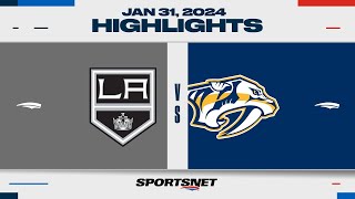 NHL Highlights  Kings vs Predators  January 31 2024 [upl. by Webber366]