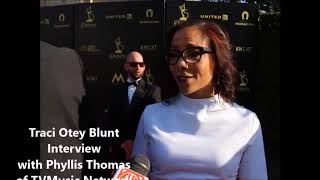 Traci Otey Blunt of Urban Movie Channel UMC at 2018 Daytime Emmy Awards [upl. by Trilley]