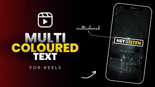 How to make multicoloured text for reels in android  Instagram text color change  Dheeraj Mehra [upl. by Netneuq513]