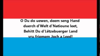 Hymne national du Luxembourg [upl. by Kulsrud]