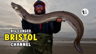 Big Fish Massive Conger Eel Wayne Hand Bristol Channel 4K [upl. by Atile]