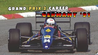 Grand Prix 2  Hockenheim Qualifying Lap  1991 Mod [upl. by Thornie668]