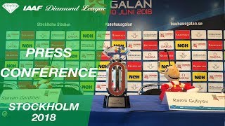 Stockholm 2018 Press Conference  IAAF Diamond League [upl. by Hutchinson]