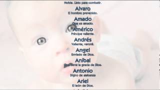 Nombres de bebe  Nombres para niños con letra A [upl. by Melia68]