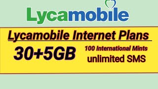 Lyca mobile data Plans  Lycamobile New sim card plans  lycamobile internet [upl. by Ahseikram235]