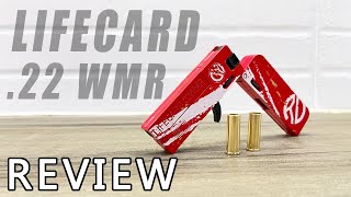 Lifecard 22 WMR Full Metal Foldable SingleShot WMR Shell Ejecting Blaster [upl. by Arakat]