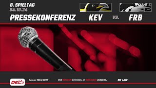 Pressekonferenz Spieltag 8 Krefeld Pinguine vs EHC Freiburg [upl. by Aubine]