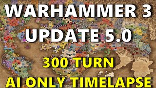 Warhammer 3 AI Only TImelapse but its the Thrones of Decay Update [upl. by Airelav395]