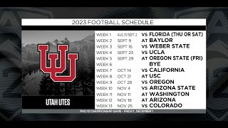 Utahs 2023 football schedule Previewing the Utes’ season [upl. by Kingdon]