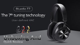 Bluedio T7 Wireless Headset Unboxing and Quick Review [upl. by Akirdnahs]