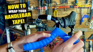 How to wrap Handlebar Tape on a drop bar bike [upl. by Kalie304]