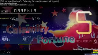 OsuMania Leaf  Calamity Fortune S  1 miss [upl. by Ahsyas204]