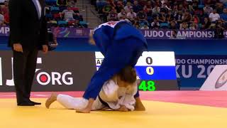 Daria Bilodid UKR vs Paula Pareto ARG Judo World Championships 2018 semi final [upl. by Fritz734]