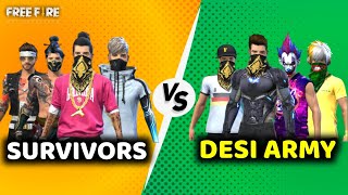 Survivors Vs Desi Army  Aghori Gaming [upl. by Namya]