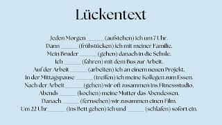 Lückentext  Deutsch lernen [upl. by Elleirda579]