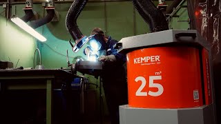 SmartFil welding fume extractor from KEMPER with IFA W3 certification [upl. by Einnol]