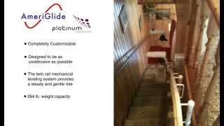 AmeriGlide Platinum Curved Stair Lift Demo [upl. by Anikehs379]