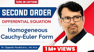 Homogeneous cauchyeuler Second Order Differential Equations By GP Sir [upl. by Bolen]