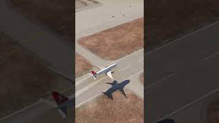 Dangerous Landing Turkish Air Boeing 777 at Moffett Airport shorts [upl. by Areek]