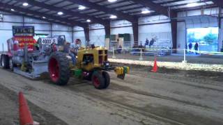 Minneapolis Moline 335 pulling in the 4000lb 6mph class NW Fall Nationals Moses Lake WA [upl. by Yelkreb193]