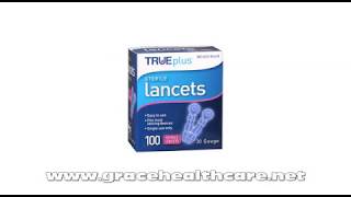 TRUEplus Sterile Lancets  wwwgracehealthcarenet [upl. by Sunshine412]