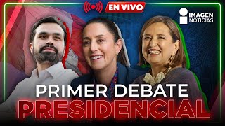 Primer Debate Presidencial Sheinbaum Gálvez y Álvarez frente a frente  Imagen Noticias [upl. by Neddy]