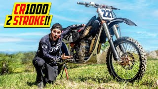 Riding an Insane 1000cc 2 Stroke Dirt Bike [upl. by Cardie]