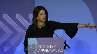 Deloittes Seema Pajula speaks at 2018 STEP Ahead Awards Gala [upl. by Ytirehc]