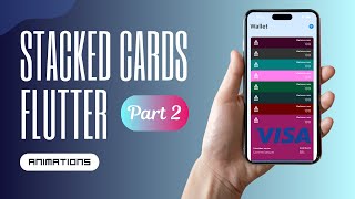 Flutter Stacked Card Animation  Making Cards Expand OnTap [upl. by Griffith]