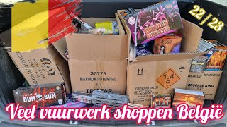 Veel vuurwerk shoppen in België  Baarle Hertog 2022 2023 [upl. by Engracia156]