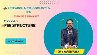 Research Methodology amp IPR Module 4 Copyright Fee Structure vtu researchmethodology be [upl. by Nafets]