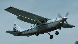 RCMP Cessna 206 landing in Nelson British Columbia CZNL [upl. by Elbertina]