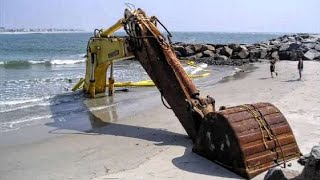 Extreme Dangerous Big Climbing Excavator Operator Skills Fails Heavy Equipment Excavator Driving [upl. by Norej161]