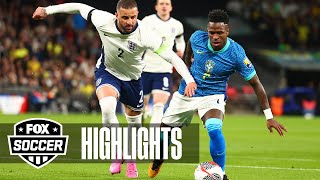 England vs Brazil International Friendly Highlights  FOX Soccer [upl. by Meggie]