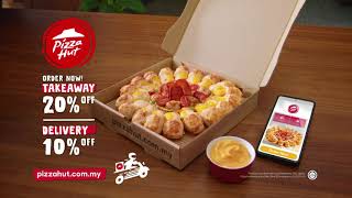 Pizza Hut Malaysia  The NEW Cheesy Poppers Pizza Now with Special Offer [upl. by Tlevesoor]