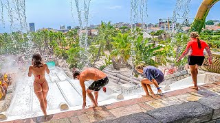 Caribbean Water Park in Europe 🔥 WaterSlides at Caribe Bay Jesolo 🇮🇹 [upl. by Atworth986]